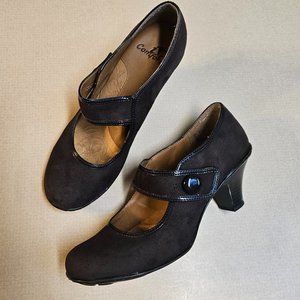 EUC I Love Comfort 7M Deep Purple Leather Heel 2.5"